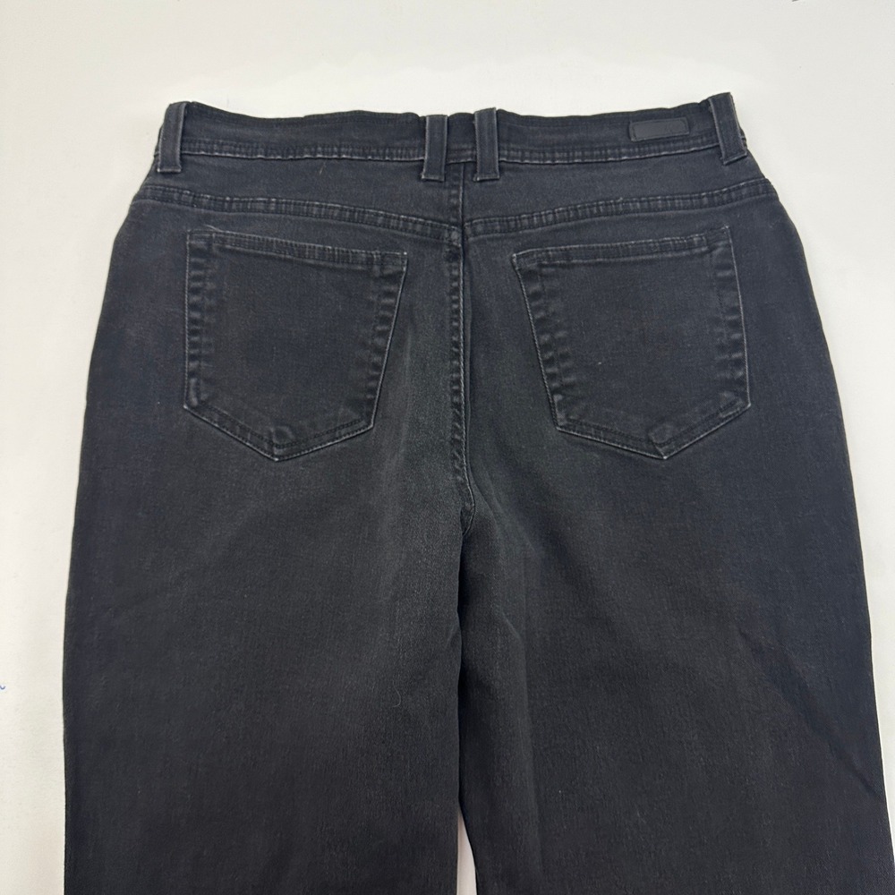 Gloria Vanderbilt Amanda Jeans Womens 14 Black High Rise Straight Leg Denim - Picture 5 of 5